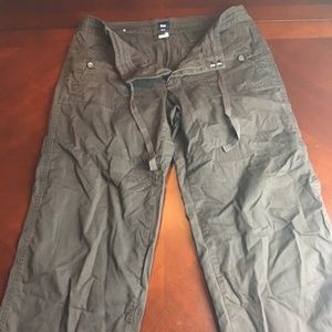 Women's Gap Size 4 Brown Casual Wide Leg Capri